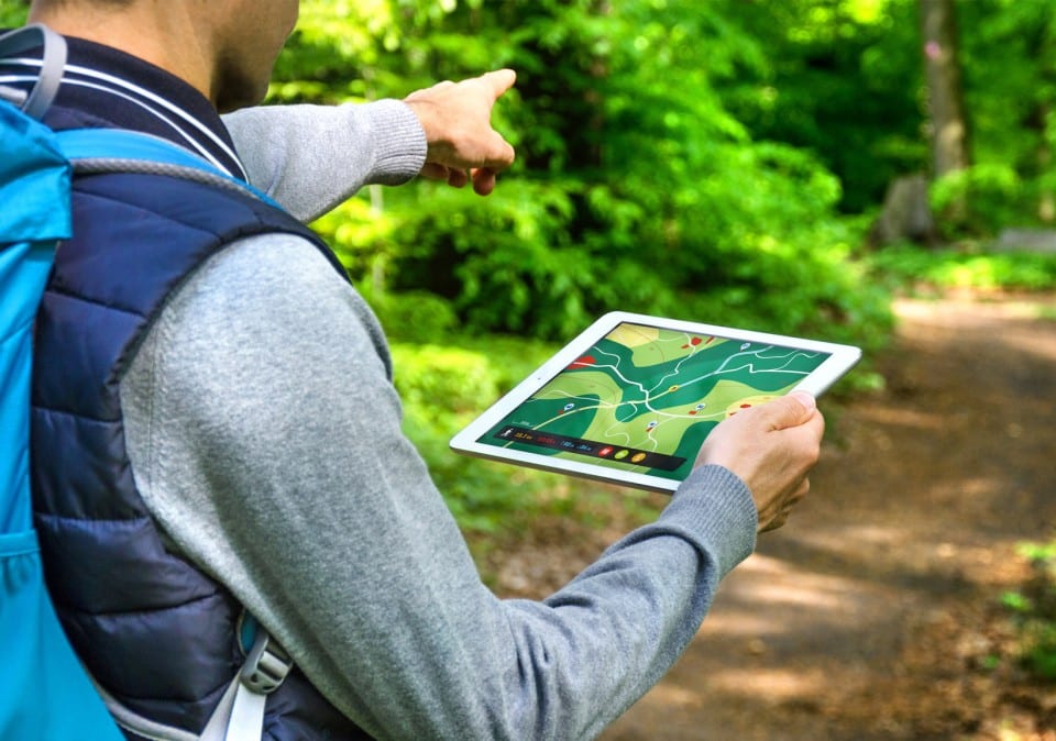 Wandern mit Tablet - Wandern in Franken