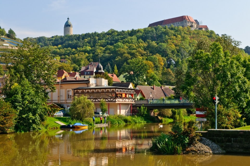 Blick auf Freyburg an der Saale - Saale-Unstrut-Region