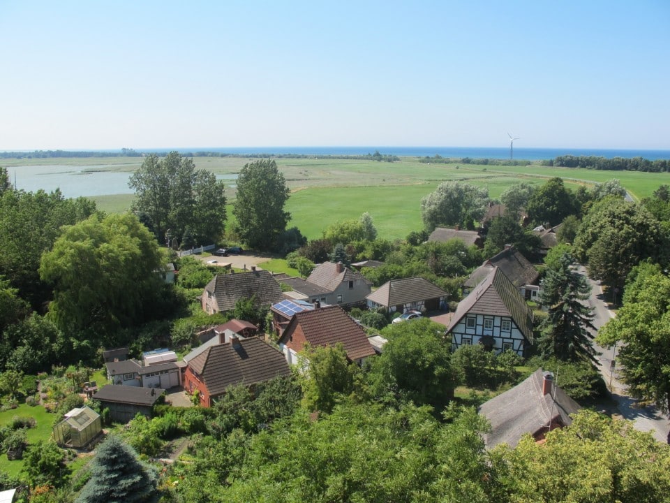 Blick auf Wustrow am Darß