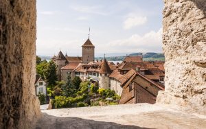 Murten, Schweiz, historische Altstadt