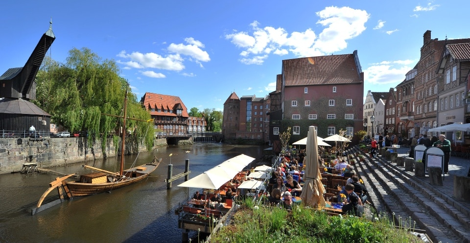 Lüneburger Altstadt am Heideradweg