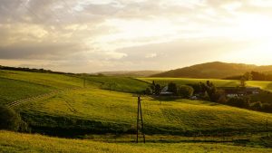 Sonnenuntergang im Bergischen Land - Der Bergische Panoramasteig