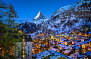 Zermatt. Schweiz, Wintersportorte