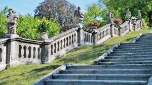 Freitreppe im Hofgarten der Würzburger Residenz