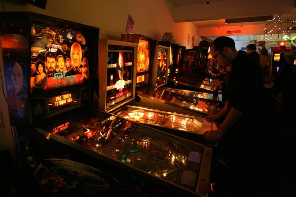 Flipperautomaten im Retro Games Museum