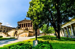 Museumsinsel Berlin, Gartenlandschaft an der Alten Nationalgalerie