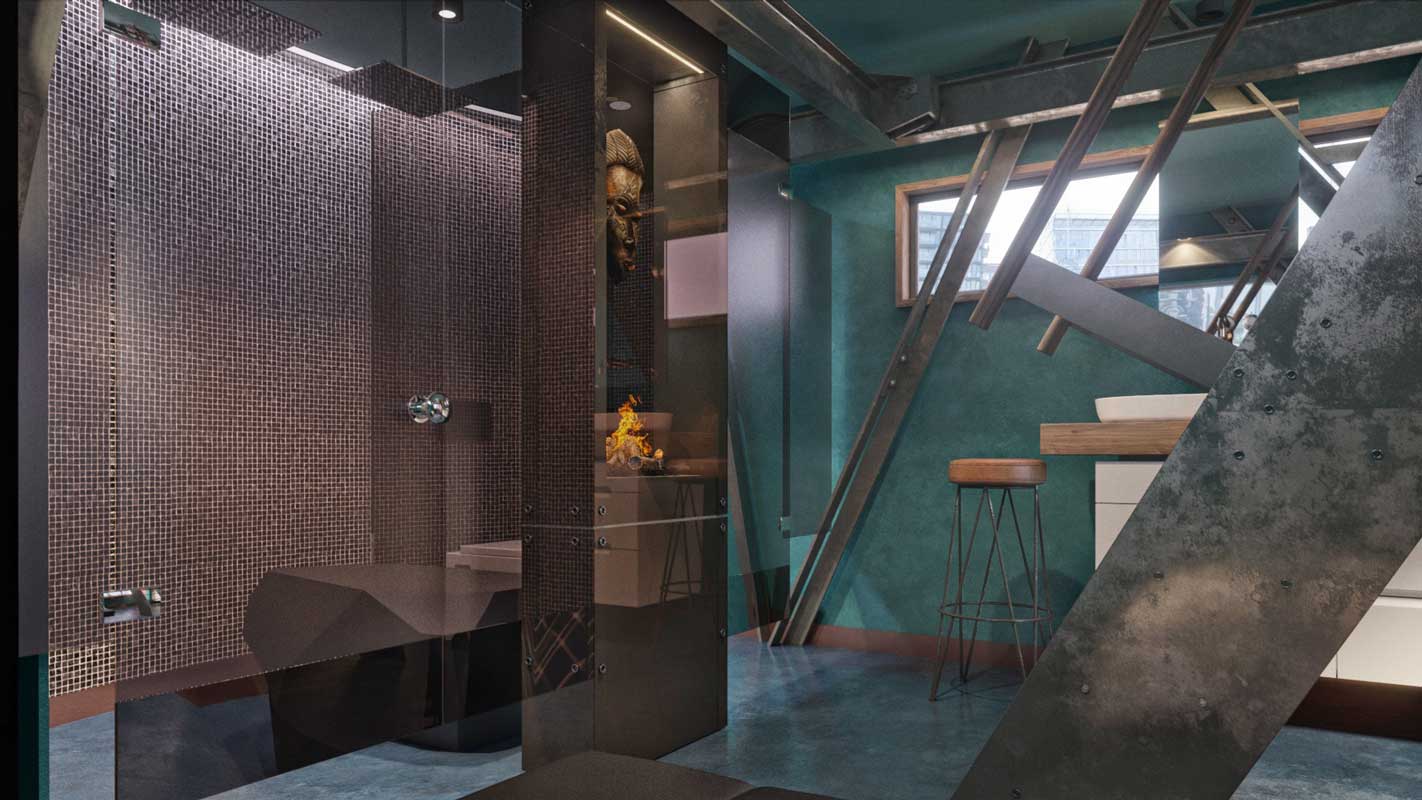 Floatel Hafenkran Hamburg, Dusche