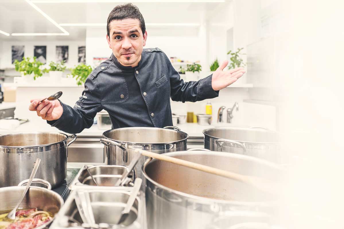 Matteo Ferrantino, Porträt, Restaurant bianc