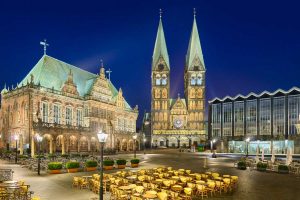 Rathaus und Dom in Bremen - Mönchsweg