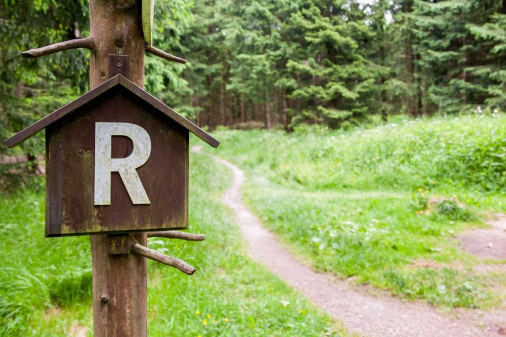 Wegweiser am Rennsteig