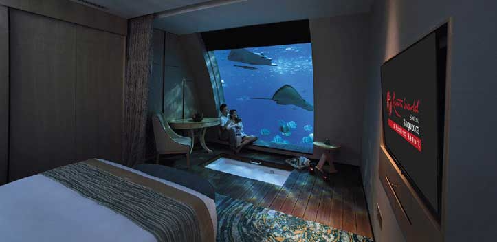 Zimmeransicht - Unterwasserhotels