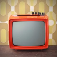 flohmarkt vintage fernseher