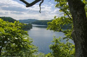 Blick auf den Edersee - Eder-Radweg