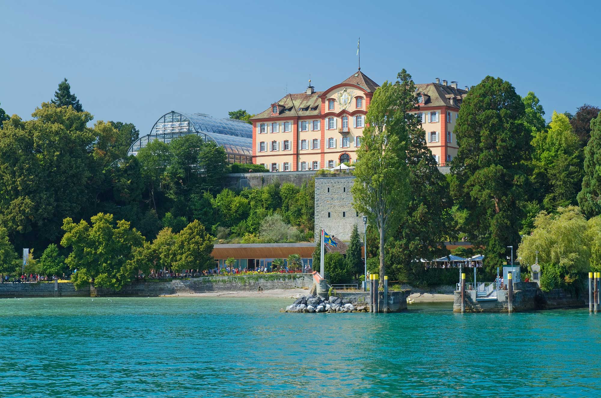 Deutschordenschloss auf der Insel Mainau am Bodensee