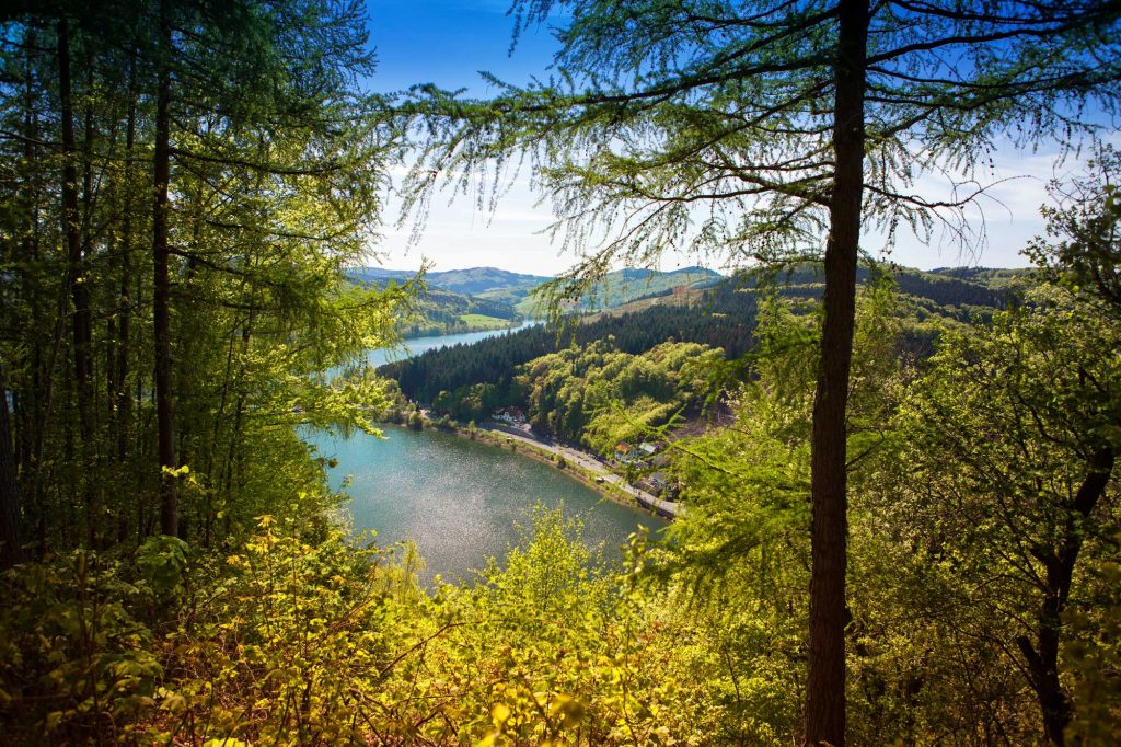 Blick auf den Diemelsee im Sauerland