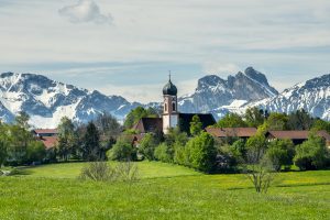 Blick auf Seeg - Emmentaler-Radweg
