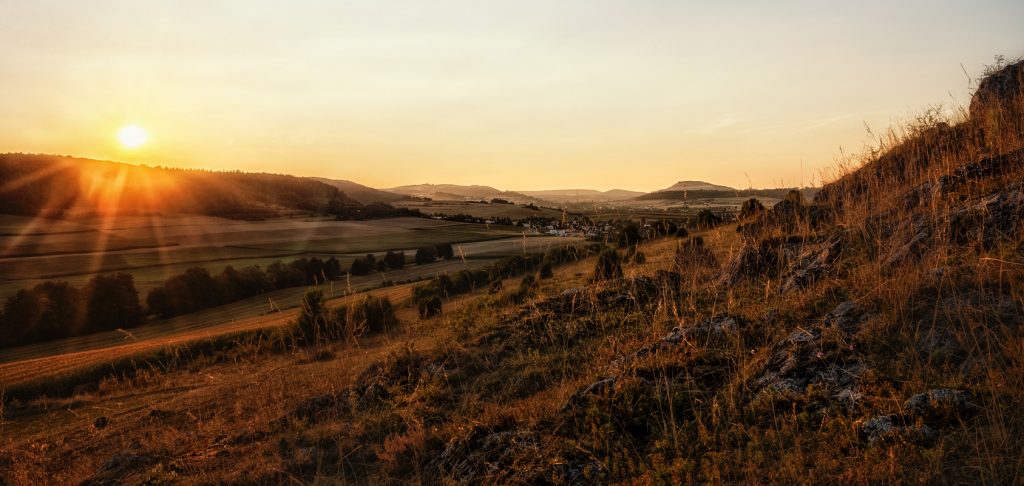 Blick auf den Ipf - Geopark Ries