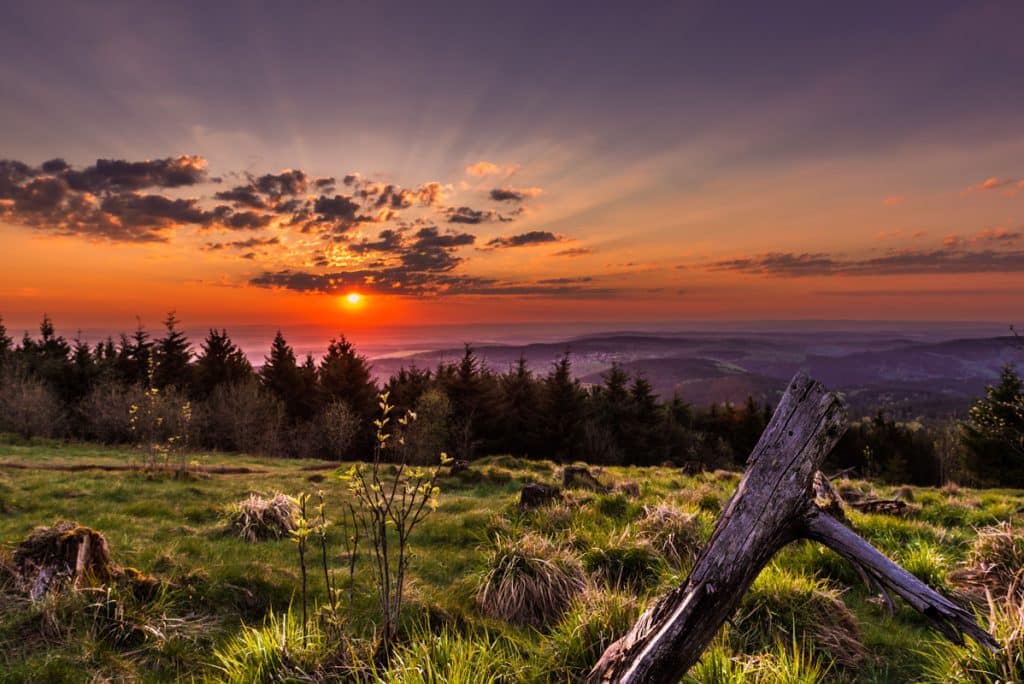 Blick auf den Feldberg im Taunus