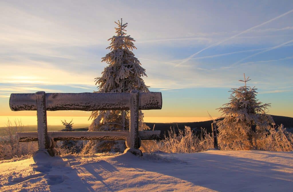 Auf dem Fichtelberg im Erzgebirge