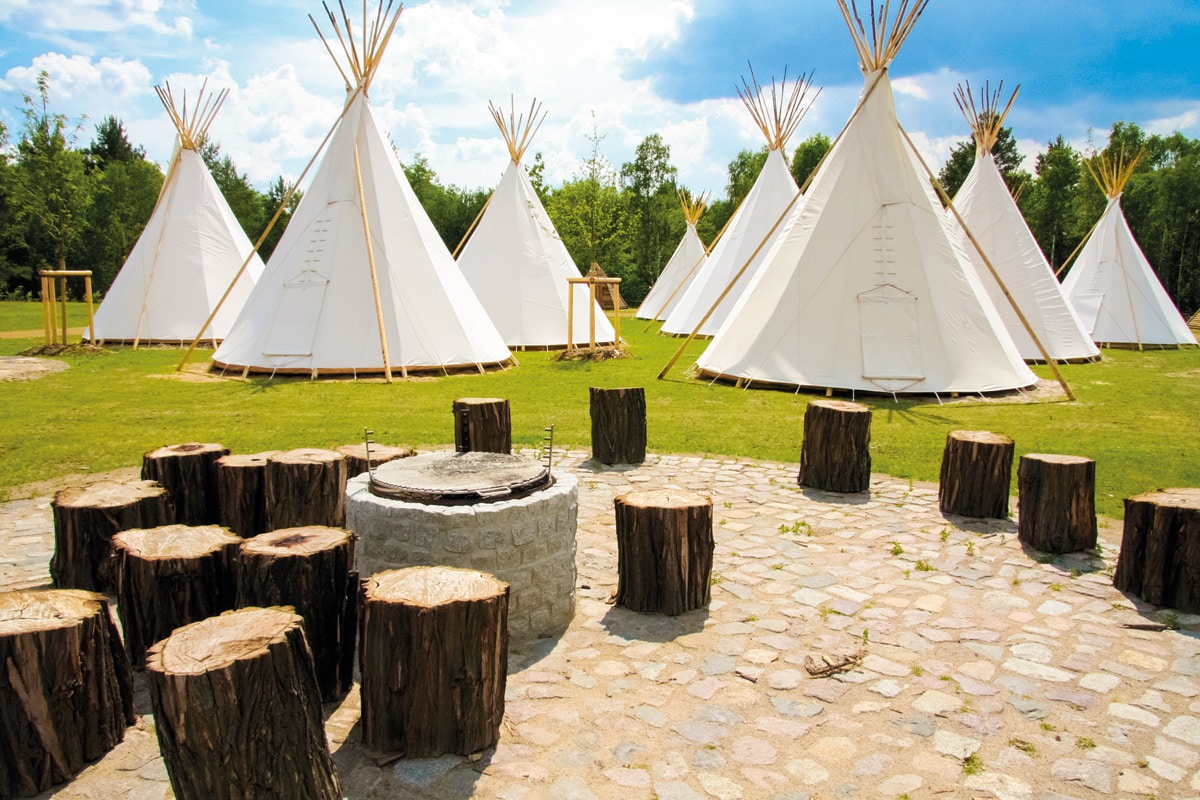 Tropical Islands, Tipi-Zelte