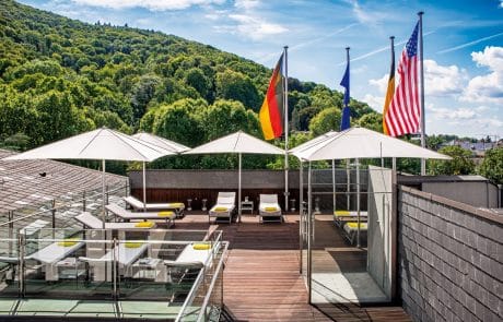 Spaterrasse im Hotel Der Europäische Hof Hotel Europa in Heidelberg
