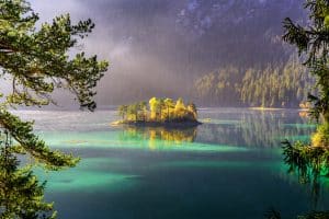 Blick auf den Eibsee