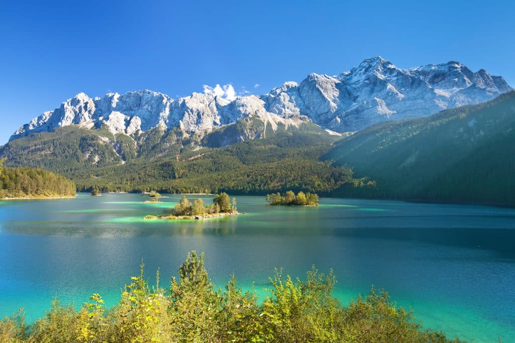 Zugspitzmassiv mit Eibsee