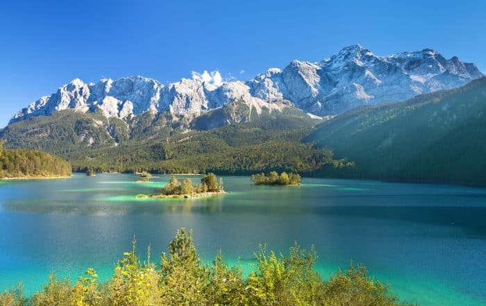 Zugspitzmassiv mit Eibsee