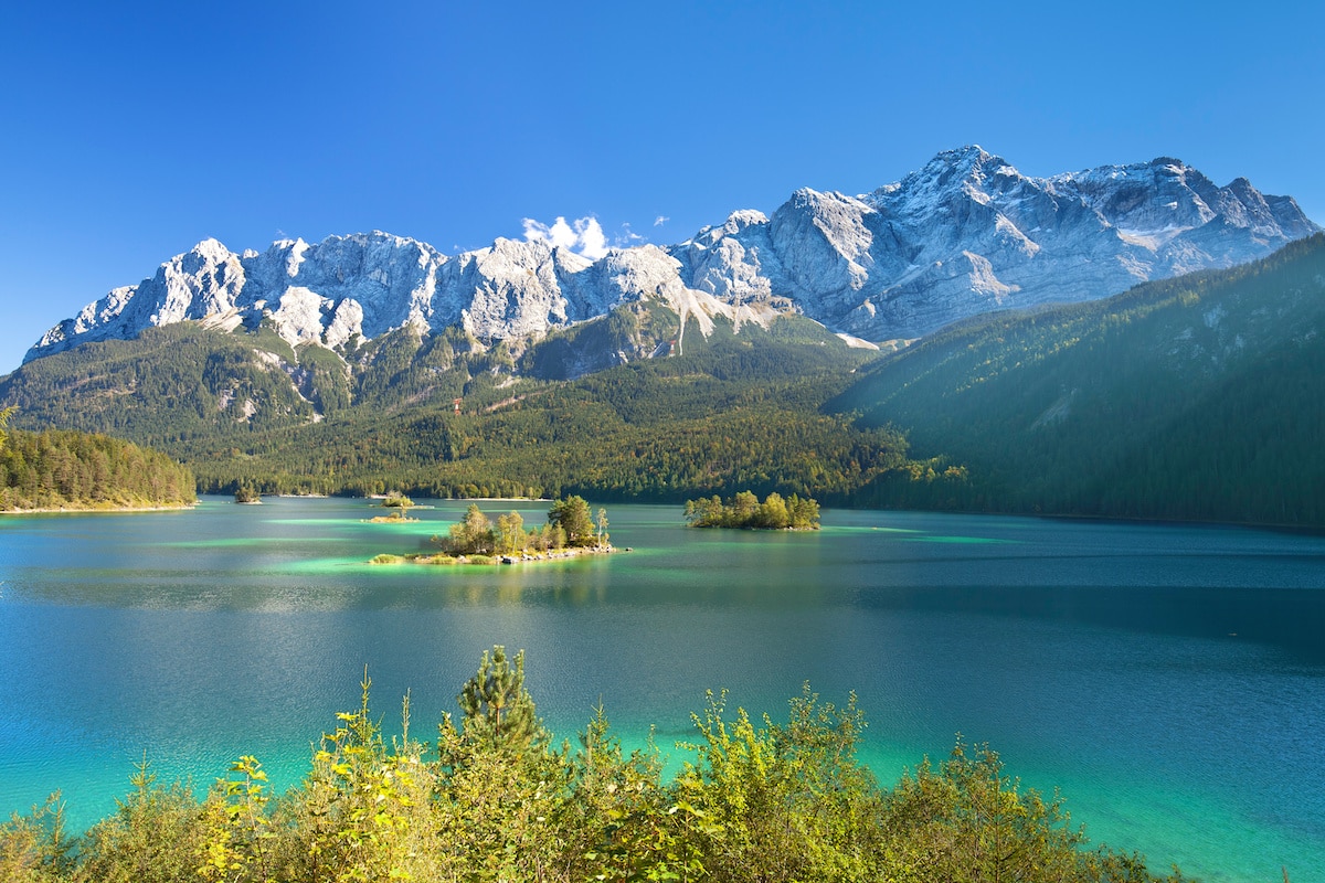 Zugspitzmassiv mit Eibsee