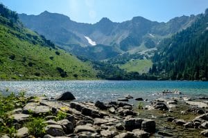Blick auf den Soiernsee - Spitzenwanderweg