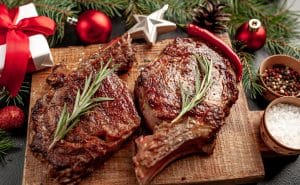 Wintergrillen Steaks