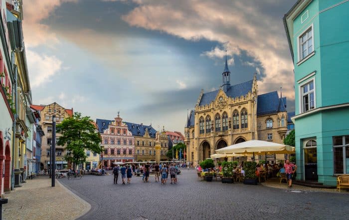 Marktplatz mit Rathaus Erfurt