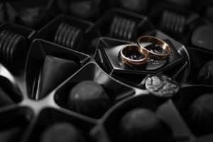 Pralinen und Ringe