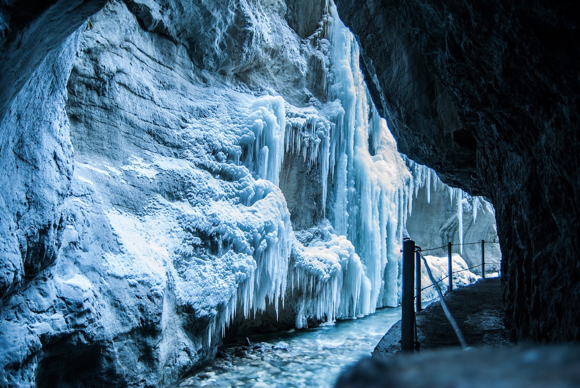 Partnachklamm im Winter - Winterwanderwege in der Zugspitzregion