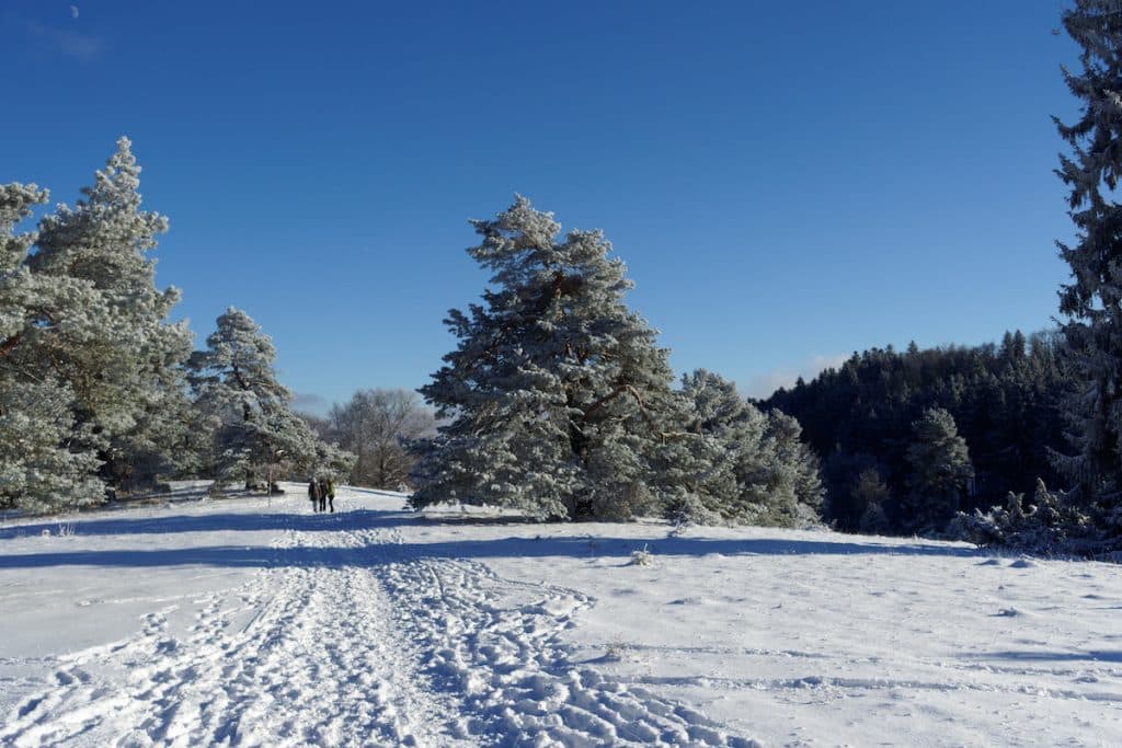 Winterwandern auf dem Schneewalzer, Schwäbische Alb - Winterwanderwege auf der Schwäbischen Alb