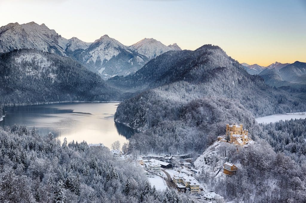 Hohenschwangau im Winter - Winterwanderwege im Allgäu