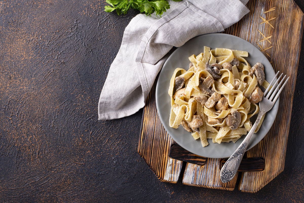 Tagliatelle-Pilz-Teller I schmackhaft und erdig