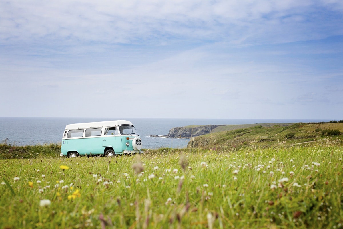 VW-Bus on tour