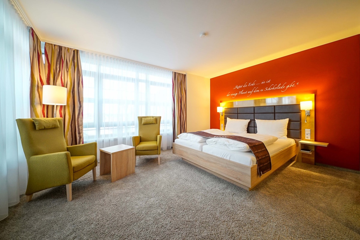 Schokoladenhotel-Zimmer-Praline
