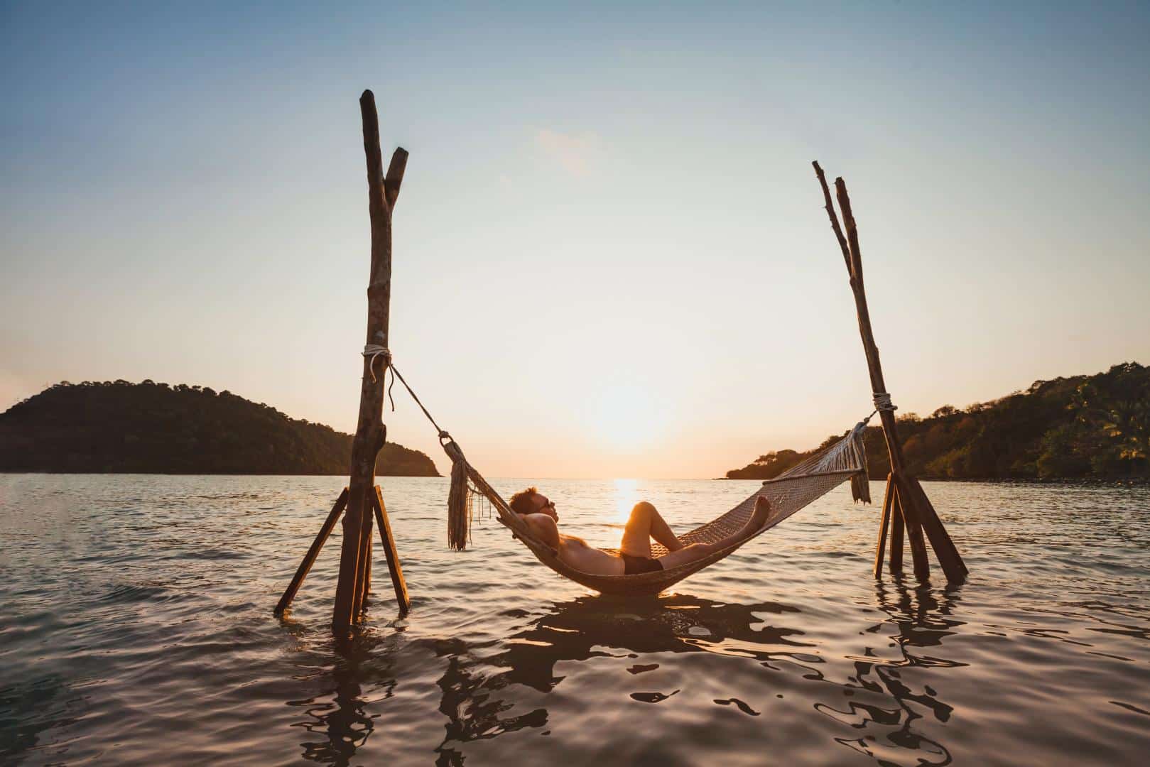 Hängematte im Meer