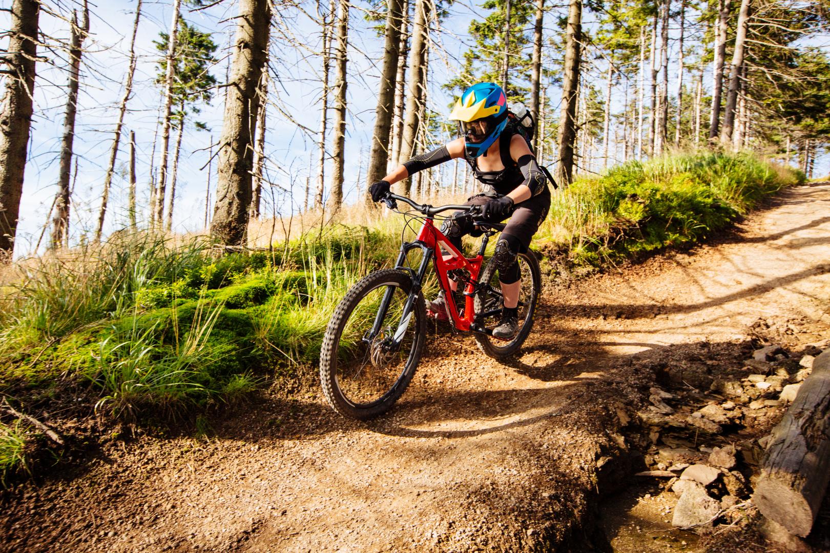 downhill downhill mit dem mountainbike