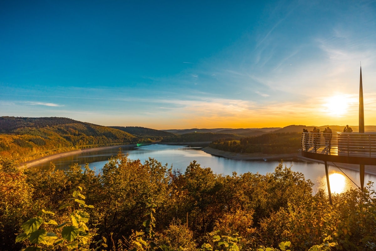 Biggesee im Sauerland im Herbst