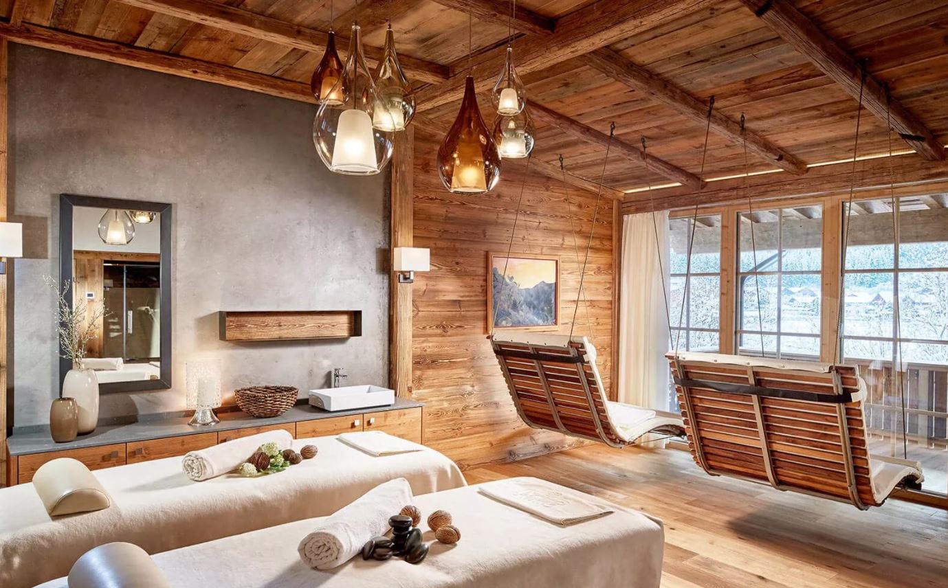 Wellness im Spa-Hotel Jagdhof Wellness-Bereich im Spa-Hotel Jagdhof in Neustift, Tirol