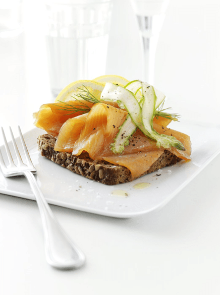 Smoerrebroed The famous Danish open faced sandwich called "Smoerrebroed" which is a food classic all over Denmark.