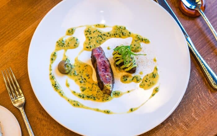 Frédéric Morel, Foodbild - Rind mit Aubergine