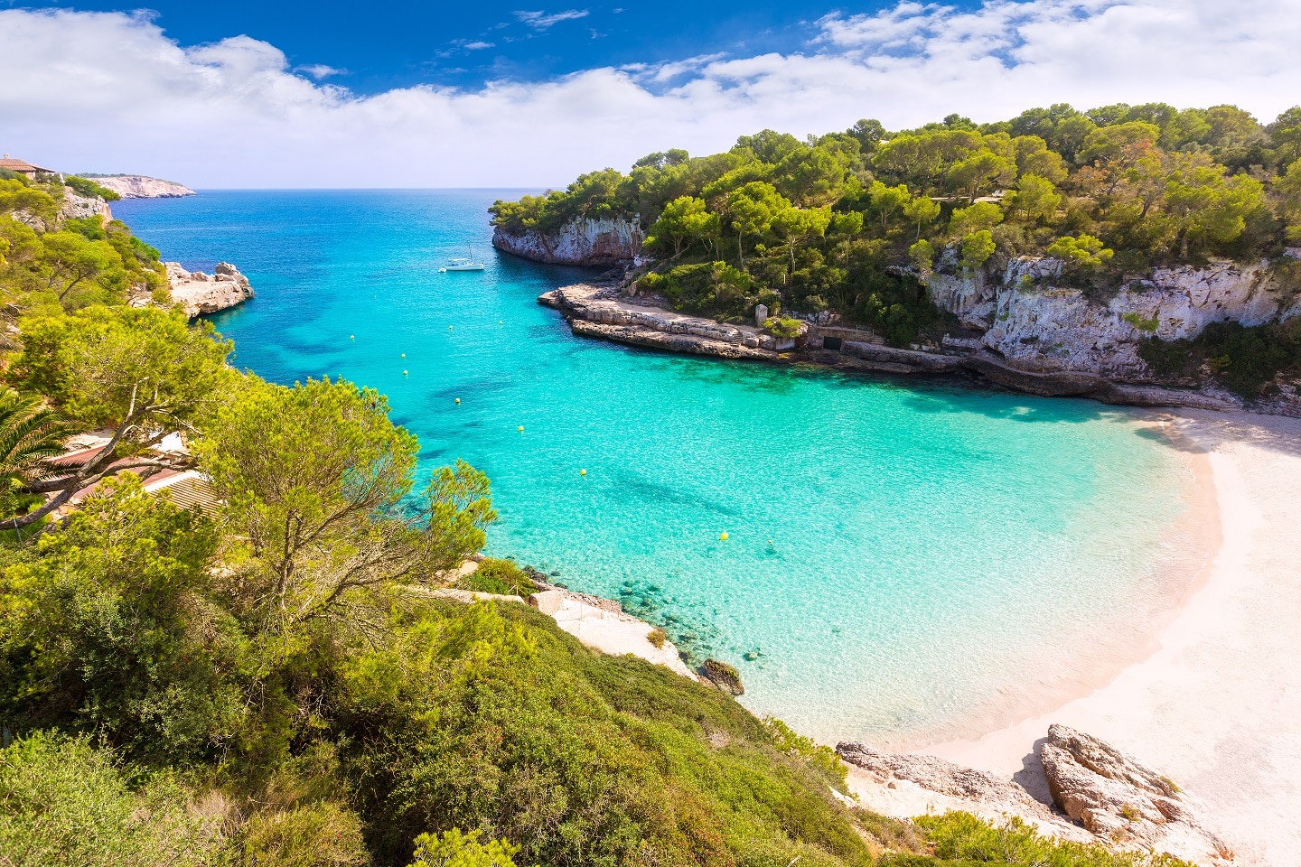 Majorca Cala Llombards Santanyi beach Mallorca Strand Cala Llombards im Süden Mallorcas mit türkisenem Wasser.