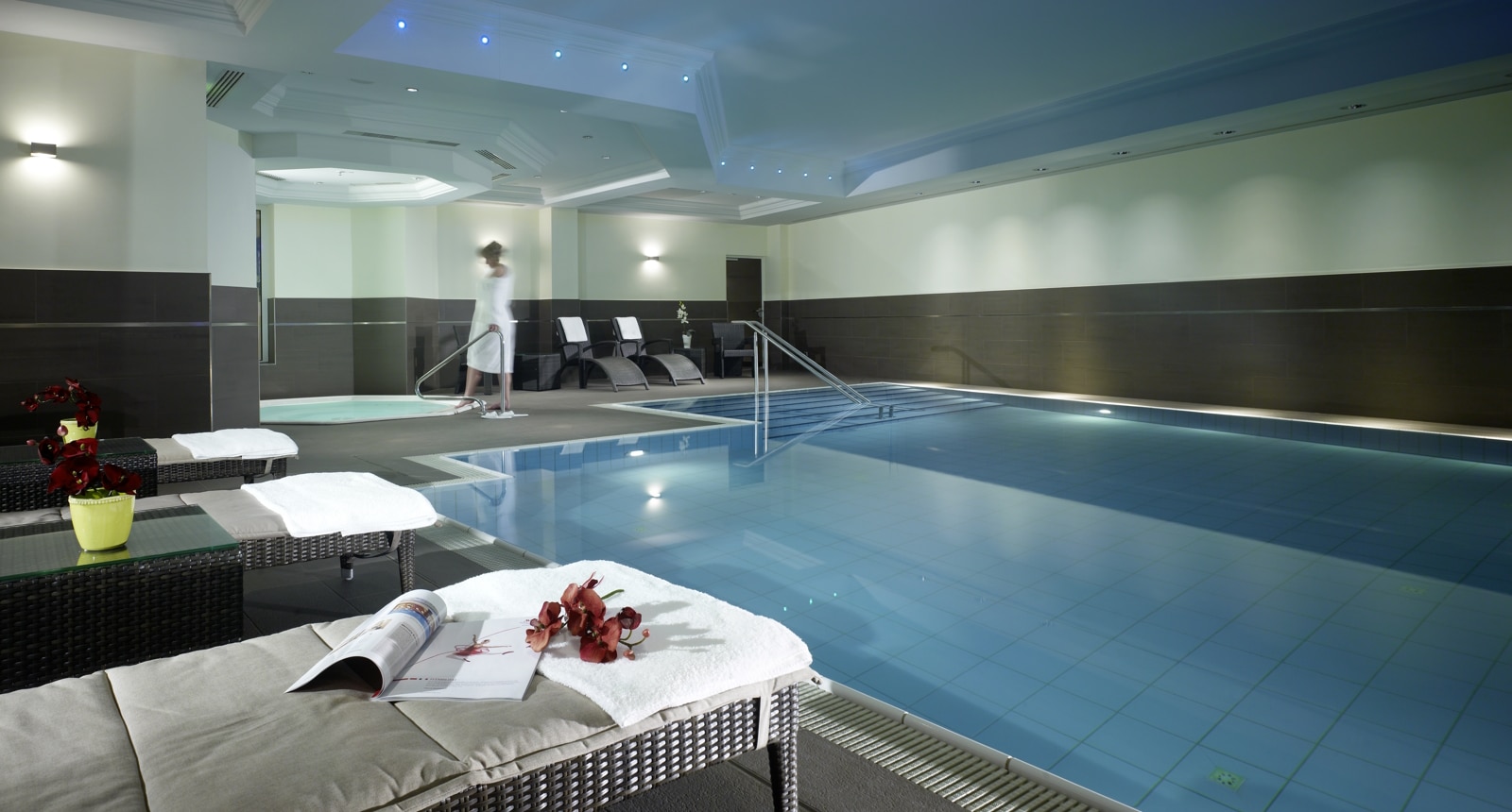 Pool Ansicht Indoor Pool im Leipzig Marriott Hotel