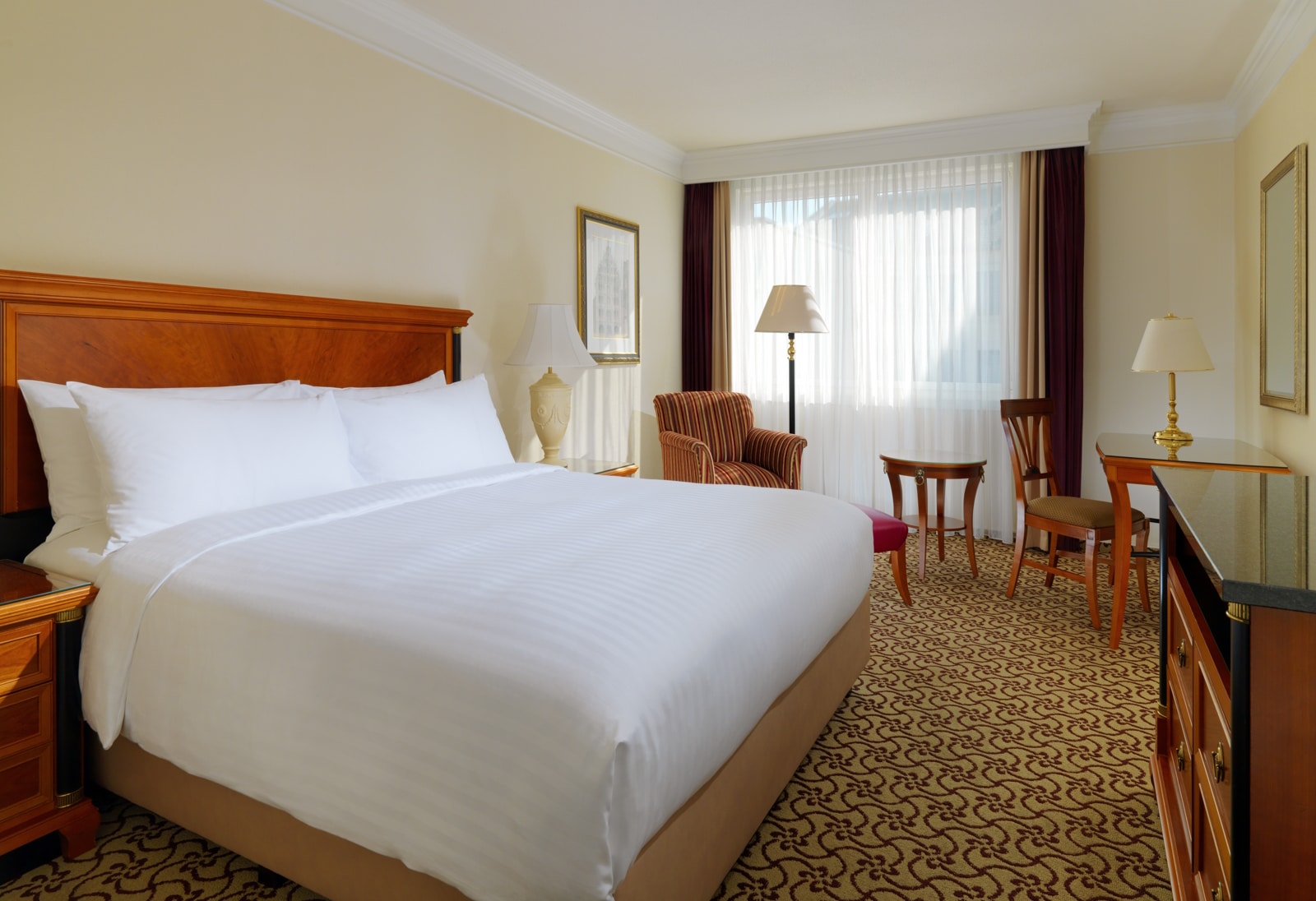 Doppelzimmer Ansicht Doppelzimmer im Leipzig Marriott Hotel