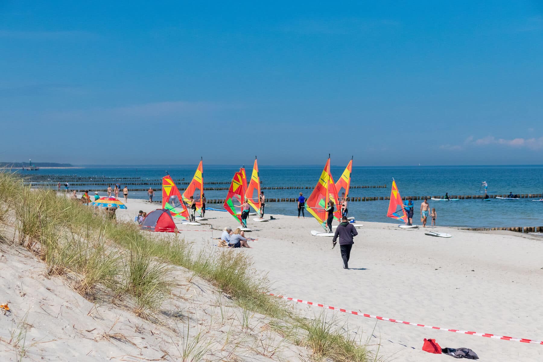 Am Zingster Sportstrand, Segelschule am Zingster Sportstrand