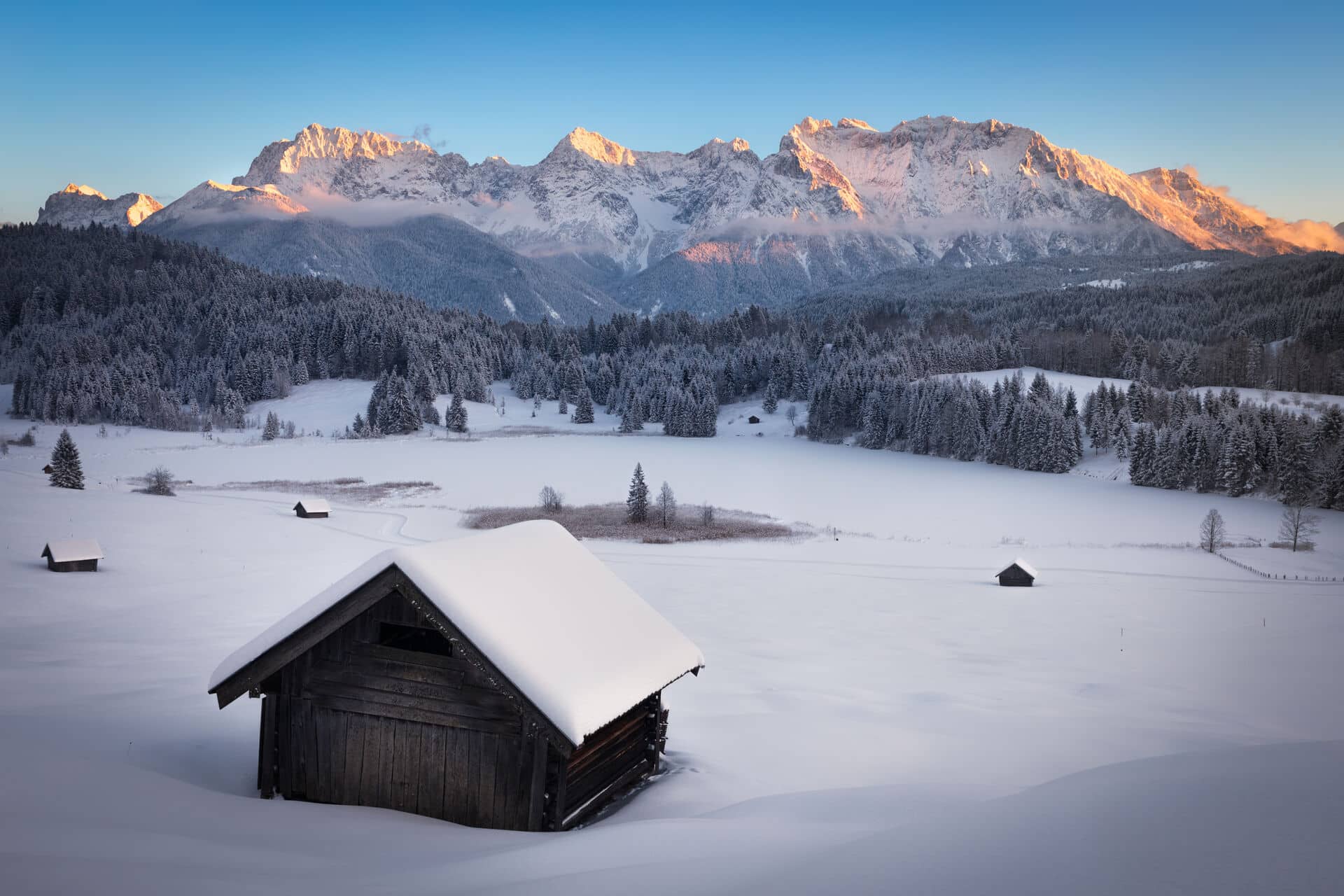 Winterlandschaft bei Garmisch-Partenkirchen